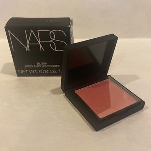 NARS Blush in Orgasm Mini Travel Purse Sz 0.04oz NIB Peachy Pink Golden Shimmer